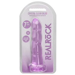 Real Rock Crystal Gode Twist Crystal RealRock 16 x 4cm Violet